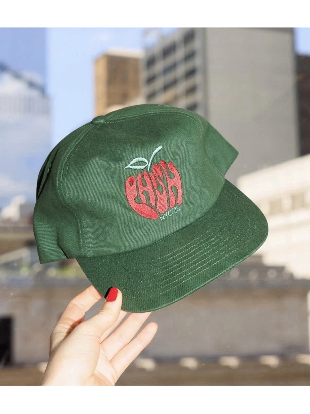 PHISH 2026 Summer New York Five Nights At The Garden MSG NYC Big Apple Hat Merch